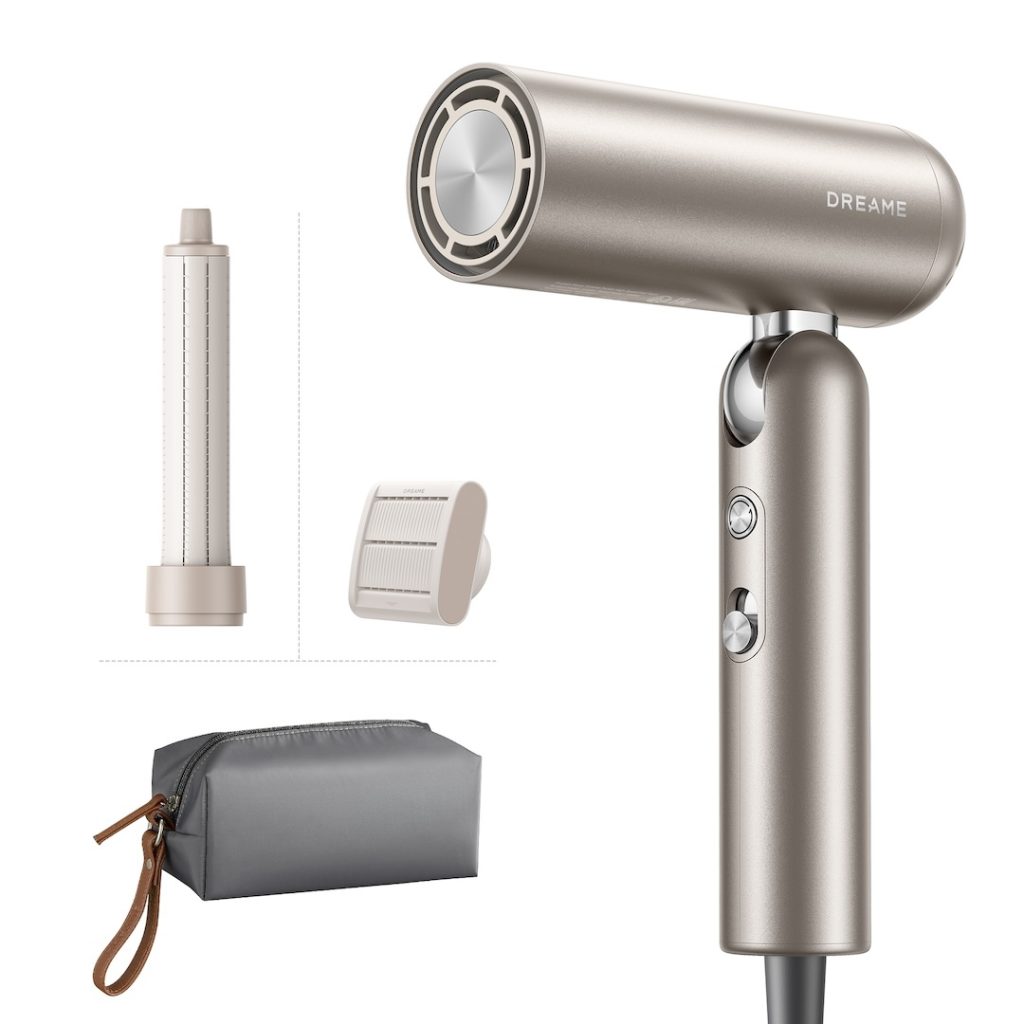 Dreame Pocket es ligera y compacta, puede flexionarse para convertirse en un rizador o para alaciar y quitar el encrespamiento de tu cabello.